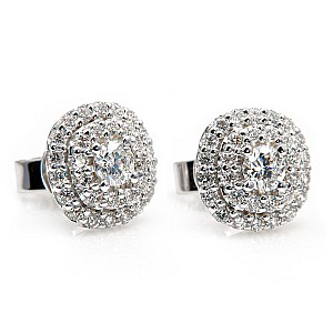 Earrings c2619 in Gold with Diamonds