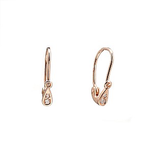 Earrings c2719 in Gold with Diamonds
