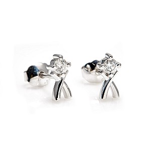 Earrings c2767 in Gold or Platinum with Diamonds