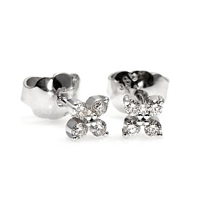 Earrings c2829 in Gold or Platinum with Diamonds