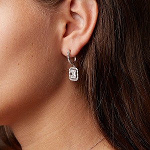 Earrings c2931DiemDi in Gold or Platinum with Diamonds