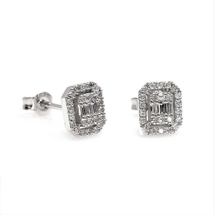 c3066DiemDi Gold Earrings with Diamonds