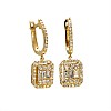 Earrings c2931DiemDi in Gold or Platinum with Diamonds