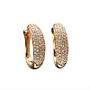 Gold Earrings with Natural Diamonds c3648