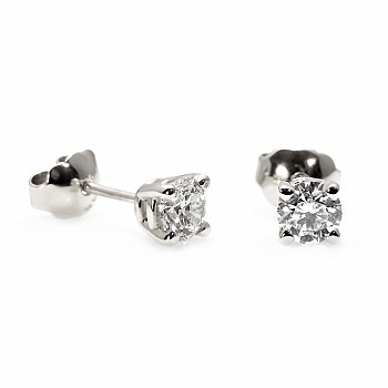 Stud earrings in Platinum with Diamonds c577pt - GIA