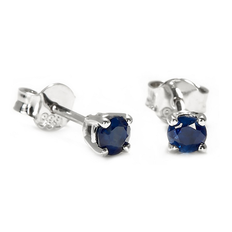 Stud earrings c577sf in gold with sapphires