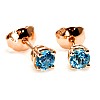 Stud earrings c577tpsw in gold with swiss blue topaz