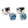 Stud earrings c577tpsw in gold with swiss blue topaz