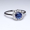 Engagement Ring i71606SfDi in Gold with Sapphire and Diamonds