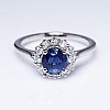 Engagement Ring i71606SfDi in Gold with Sapphire and Diamonds