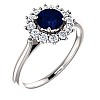 Engagement Ring i71606SfDi in Gold with Sapphire and Diamonds