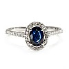 Gold Engagement Ring with Oval Sapphire and Diamonds i3992SfovDi