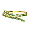 Fashion Gift Ring in Gold with Emeralds i122750Sm