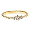 i1788 Gold Engagement Ring with Diamonds