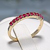 Gift Ring i018Rb in Gold or Platinum with Rubies