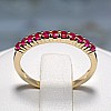 Gift Ring i018Rb in Gold or Platinum with Rubies