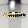 Gift Ring i018Sf in Gold with Sapphires