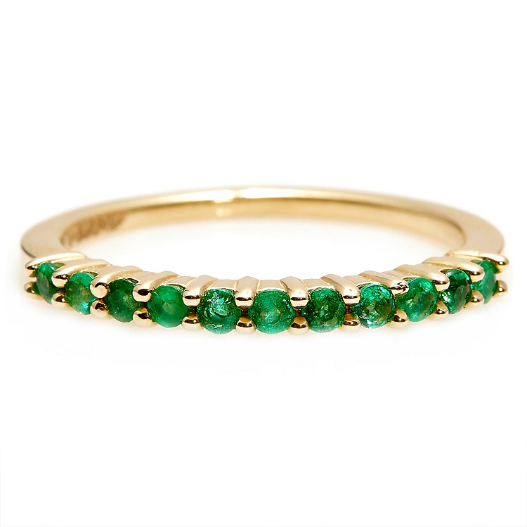 Gift Ring i018Sm in Gold with Emeralds