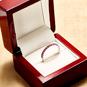 Fashion Gold Ring with Rubies i2029rb