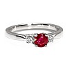 Gold ring with Ruby and Diamonds i025rbdi