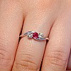 Gift Ring i091RbDi in Gold with Ruby and Diamonds