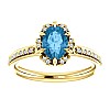 Gift Ring i121997TpSwODi in Gold with Topaz and Diamonds