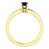 Engagement ring i122376SfODi in Gold with Sapphire and Diamonds