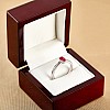 Gold Ring with Ruby and Diamonds 122866RbODi