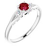 Engagement ring i71843RbDi in Gold with Ruby and Diamonds