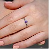 Gift Ring i020AmoDi in Gold with Amethyst and Diamonds