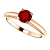 Gold engagement ring with ruby 122005Rb