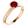 Gold engagement ring with ruby 122005Rb