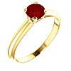 Gold engagement ring with ruby 122005Rb