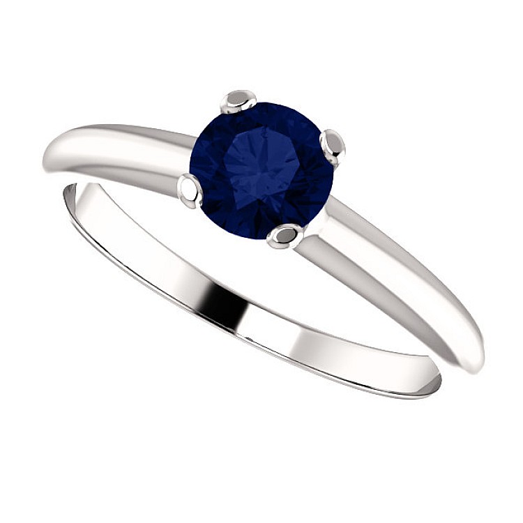 Engagement ring in Gold with Sapphire 122005Sf