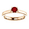 Gold engagement ring with ruby 122100Rb