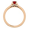 Gold engagement ring with ruby 122100Rb