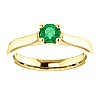 Gold engagement ring with Emerald 122100Sm