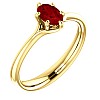 Gold ring with ruby 122118RbO