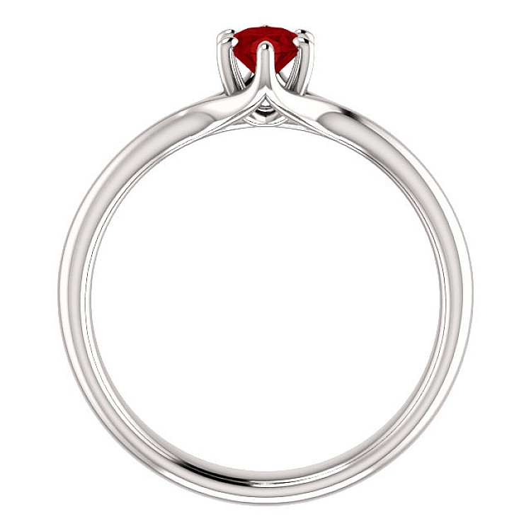 Gold ring with ruby 122118RbO