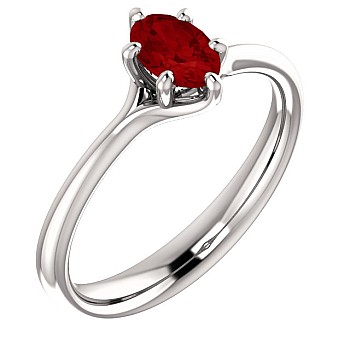 Gold ring with ruby 122118RbO