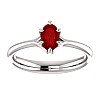 Gold ring with ruby 122118RbO