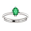 Gold Ring with Emerald 122118Sm