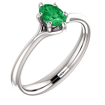 Gold Ring with Emerald 122118Sm