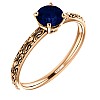 Engagement or anniversary ring i71618Sf in Gold with Sapphire