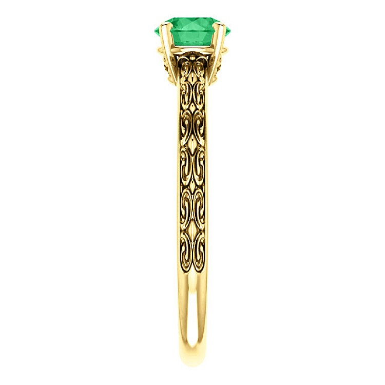 Gold Ring with Emerald i71618Sm