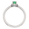 Gold Engagement Ring with Oval Emerald 71627SmO