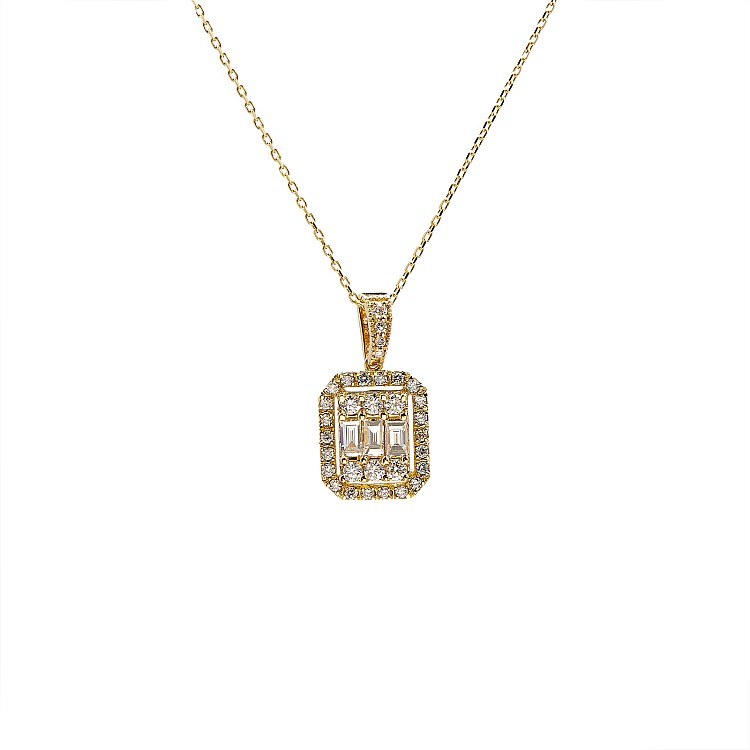 Pendant in Gold or Platinum with colorless Diamonds pan2931DiemDi