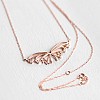 Gold Butterfly Pendant with Diamonds pan558