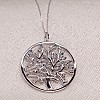 Golden Tree of Life Medallion with Blue Diamonds pan074db