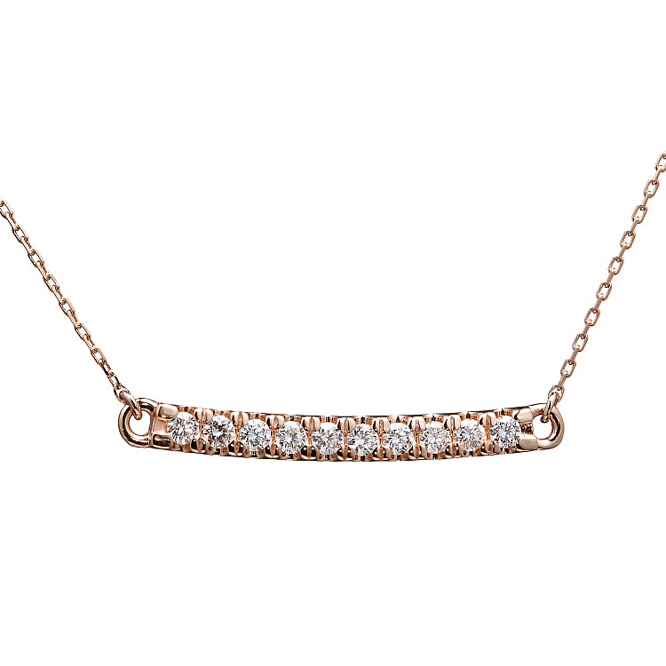 Bar pendant in Gold with colorless Diamonds pan1935